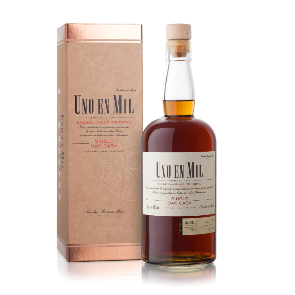 BRANDY UNO EN MIL 700ML