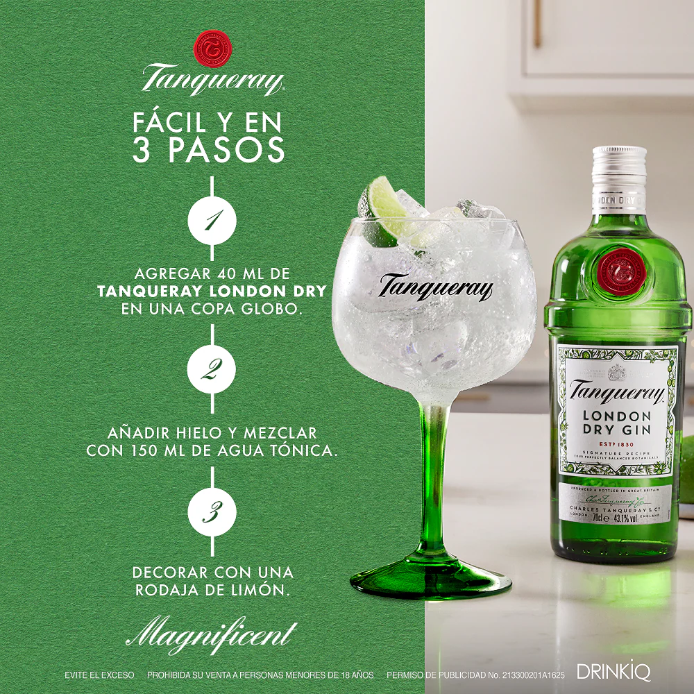 Ginebra Tanqueray London Dry Herbal 750 ml - Image 5