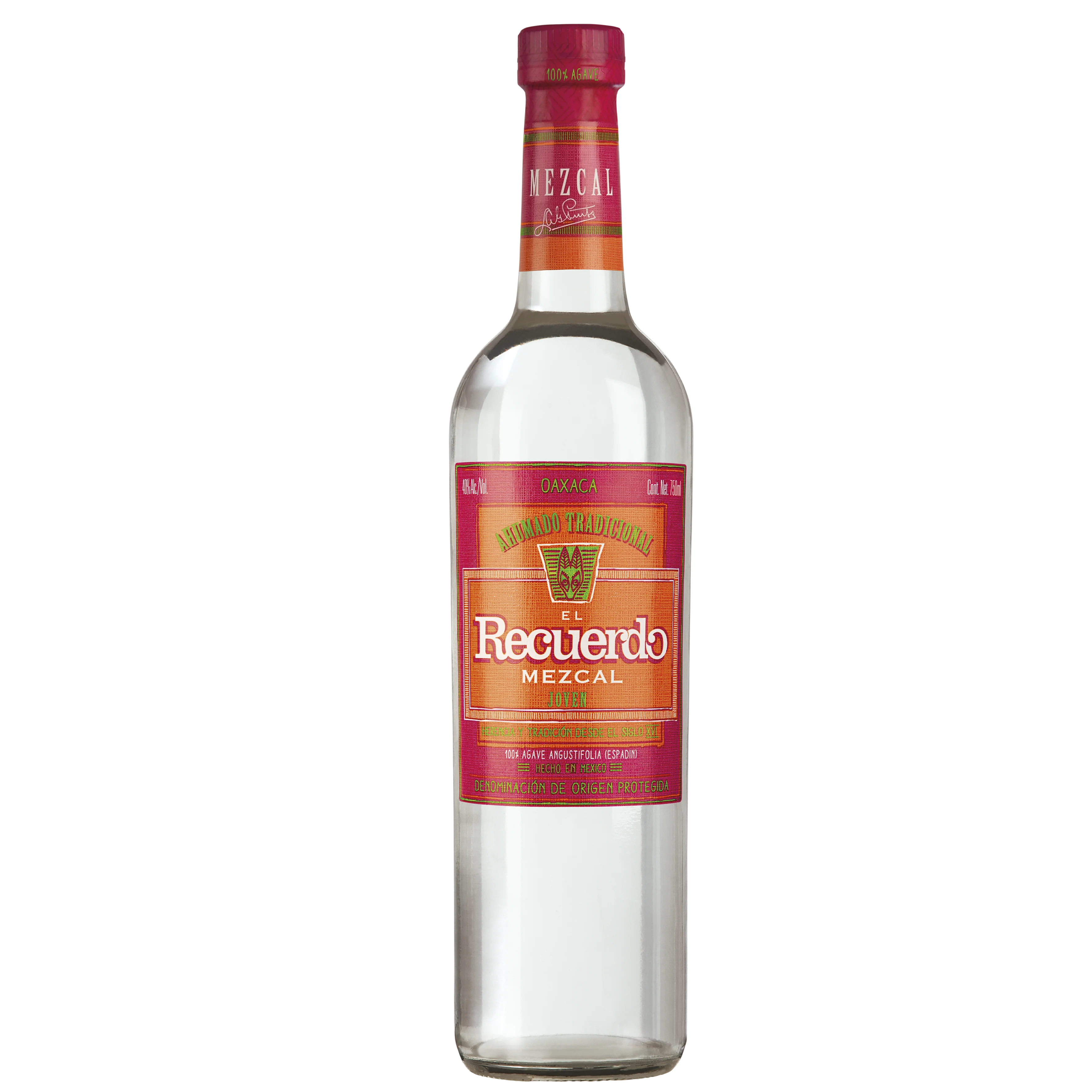 MEZCAL RECUERDO DE OAXACA BLANCO JOVEN 750ML