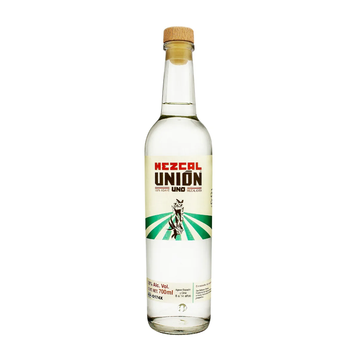 Mezcal Unión Uno Joven Espadín y Cirial 700 ml