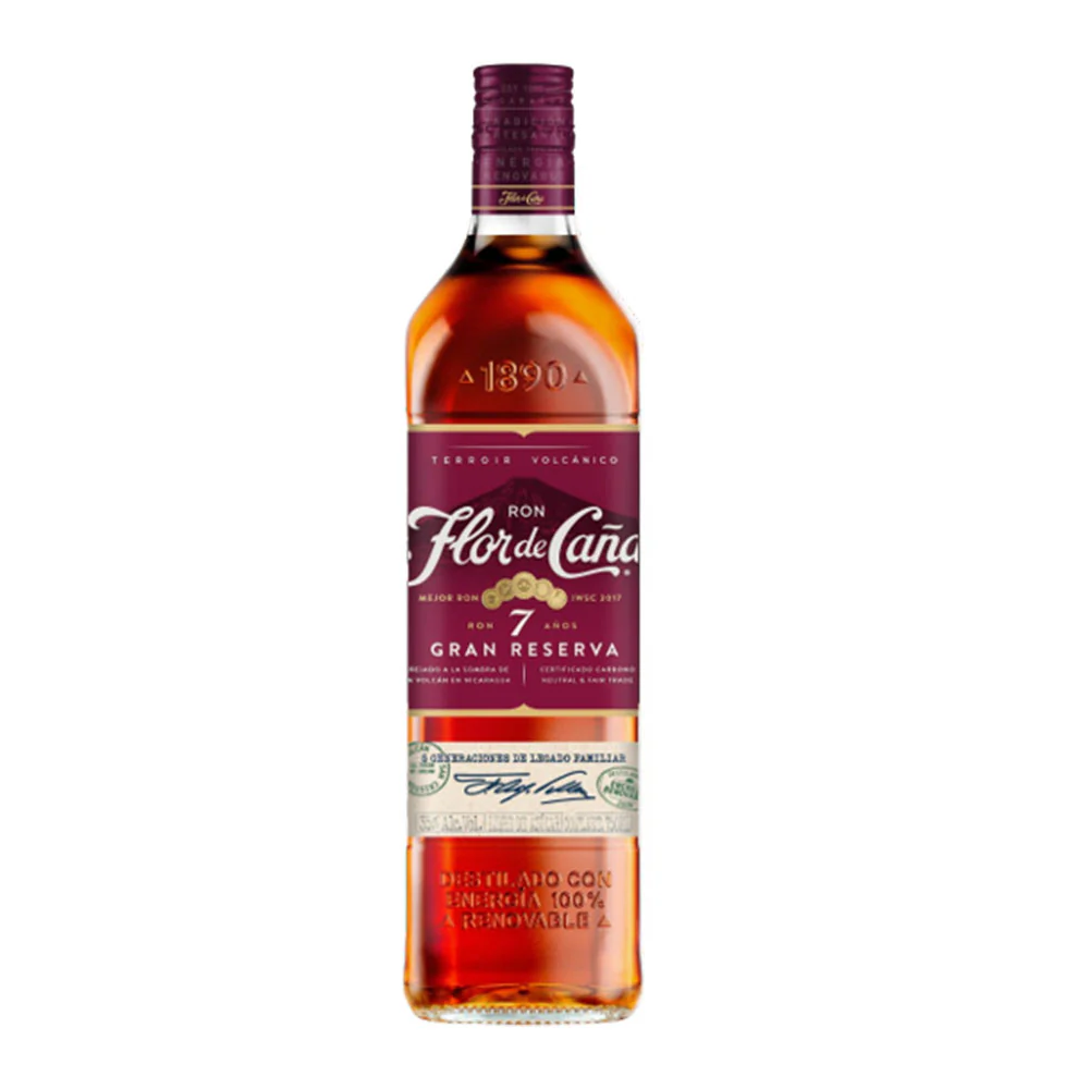 RON FLOR DE CAÑA GRAN RESERVA 7 AÑOS 750ML