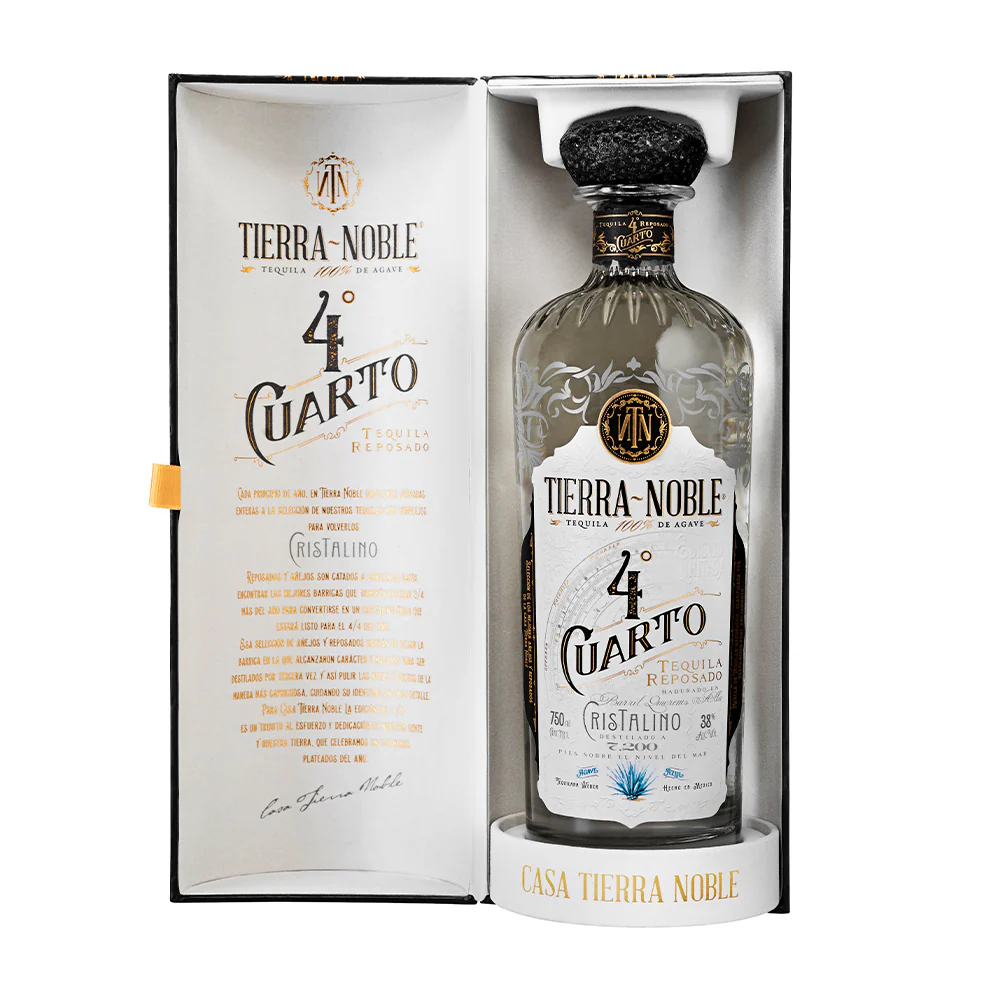 TEQUILA TIERRA NOBLE 4 CUARTO CRISTALINO 750ML - Image 3
