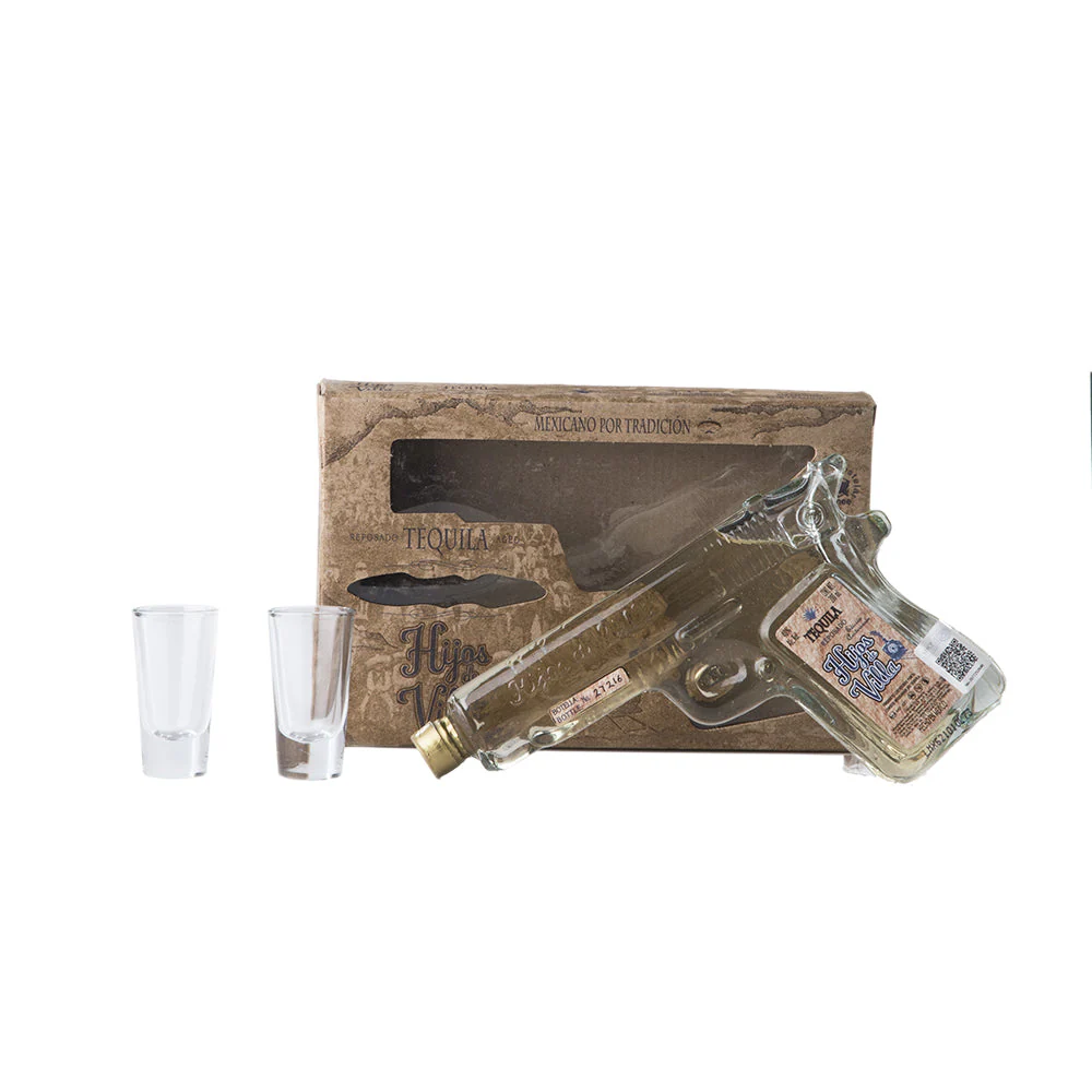 TEQUILA HIJOS DE VILLA REPOSADO PISTOLA 200ML