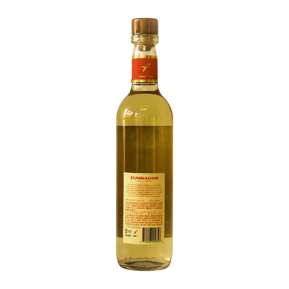 TEQUILA ZUMBADOR AÑEJO 750ML - Image 3
