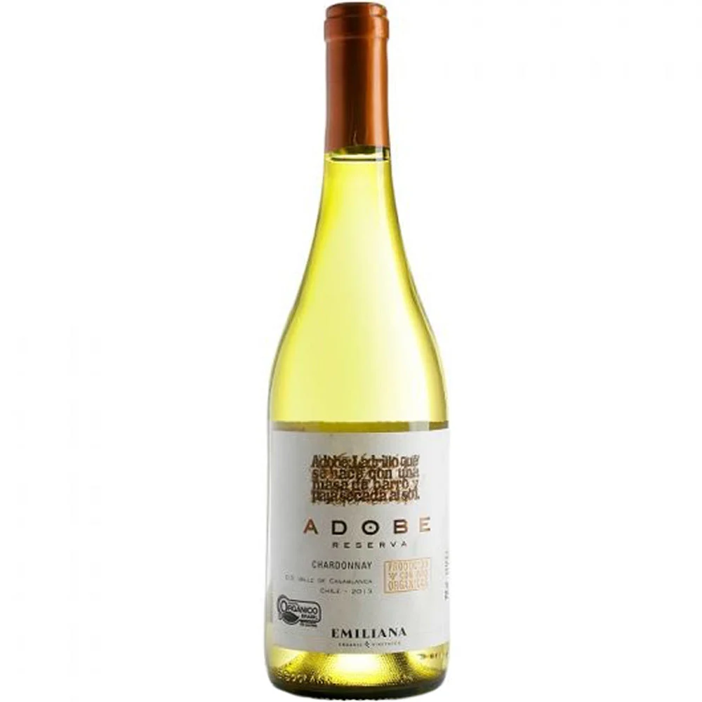 VINO BLANCO ADOBE RESERVA CHARDONNAY ORGANICO 750ML