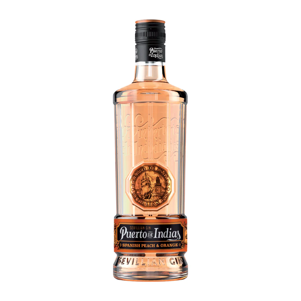 GINEBRA PUERTO DE INDIAS PEACH & ORANGE 750ML