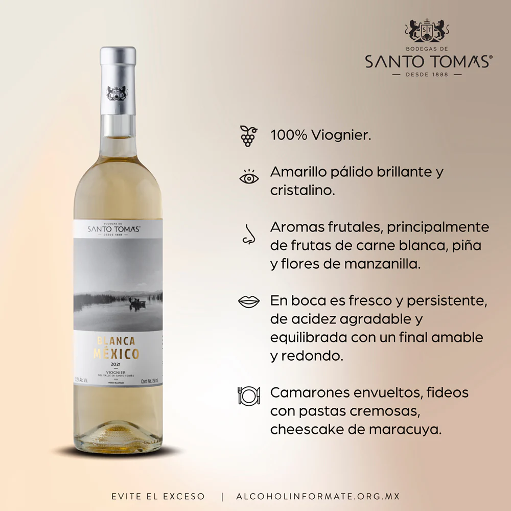 VINO BLANCO SANTO TOMAS BLANCA MEXICO 750ML - Image 5