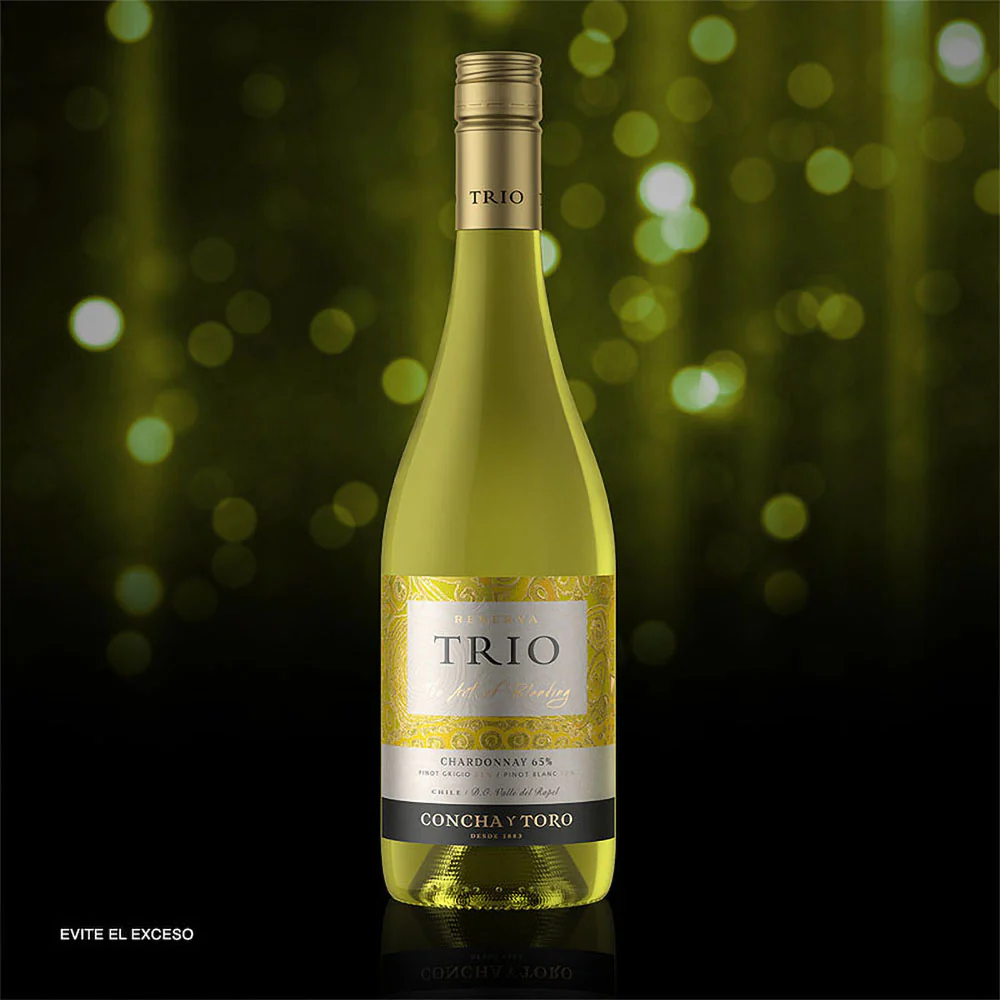 VINO BLANCO TRIO CHARDONNAY-PINOT GRIGIO-PINOT BLANC 750ML - Image 2