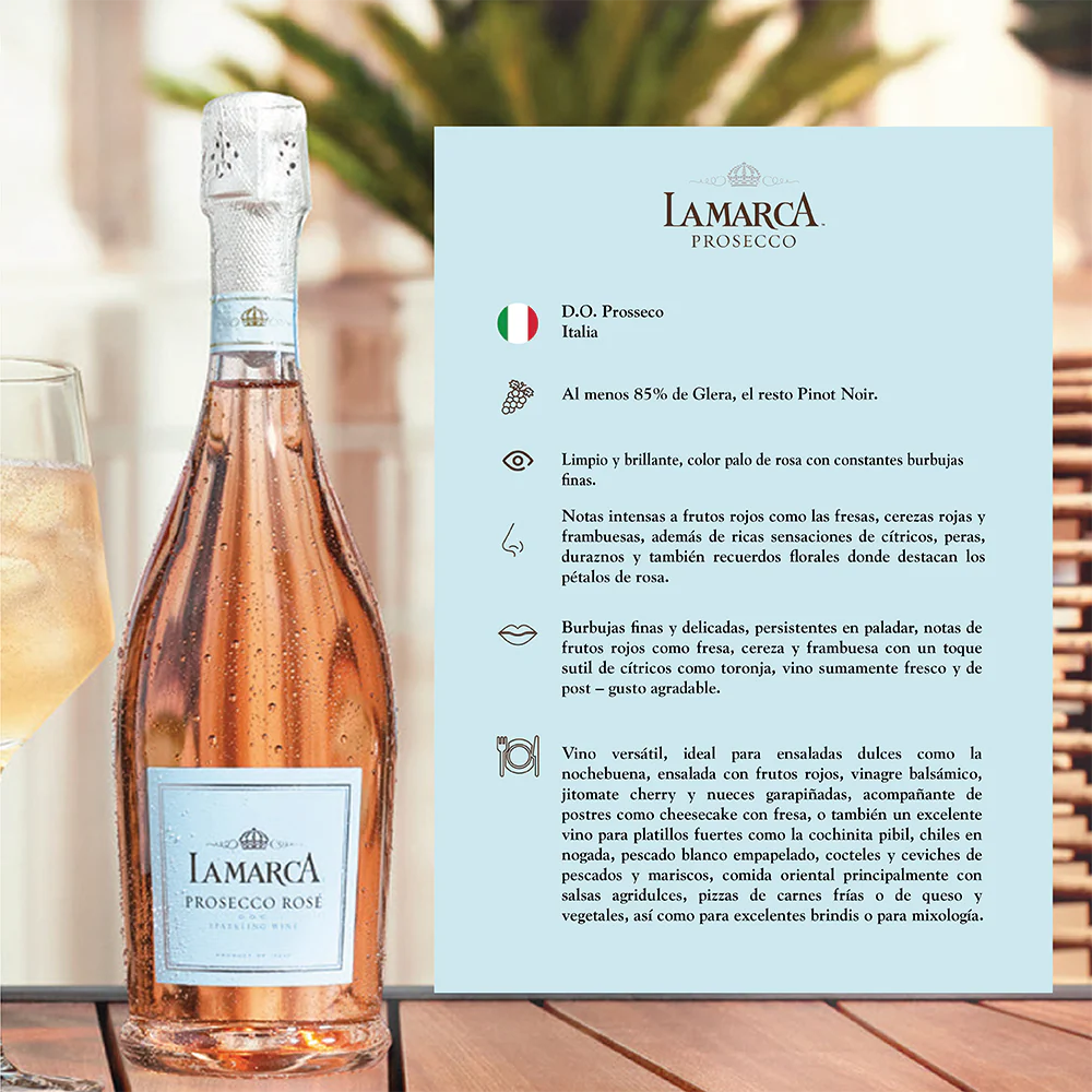 VINO ESPUMOSO LA MARCA PROSECCO ROSE 750ML - Image 6