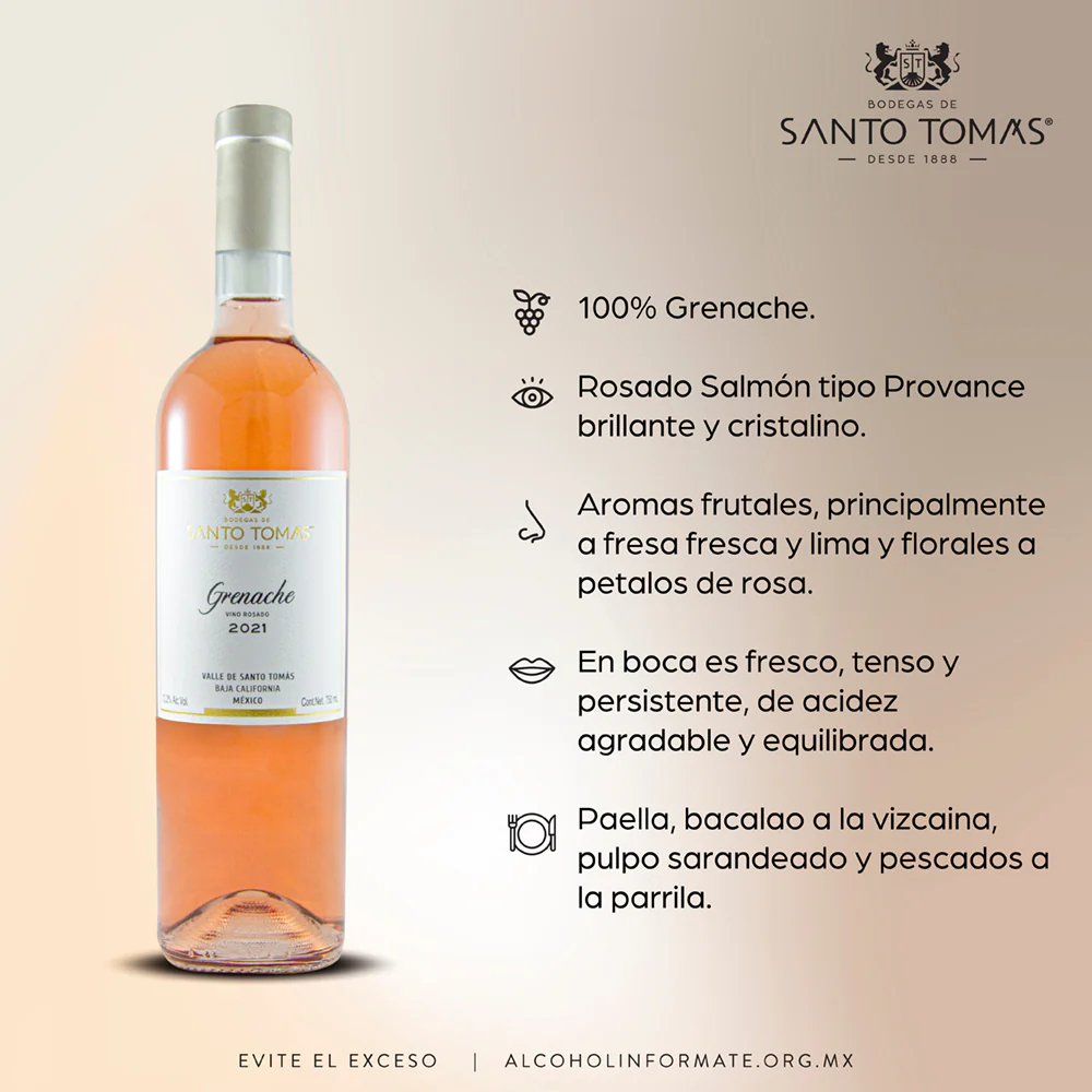 VINO ROSADO SANTO TOMAS GRENACHE 750ML - Image 5
