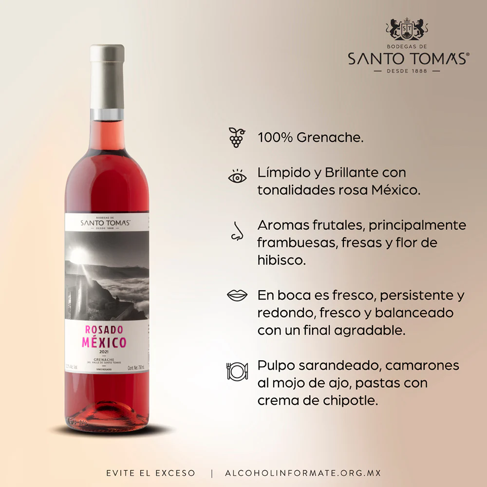 VINO ROSADO STO TOMAS ROSADO MEXICO 750ML - Image 5