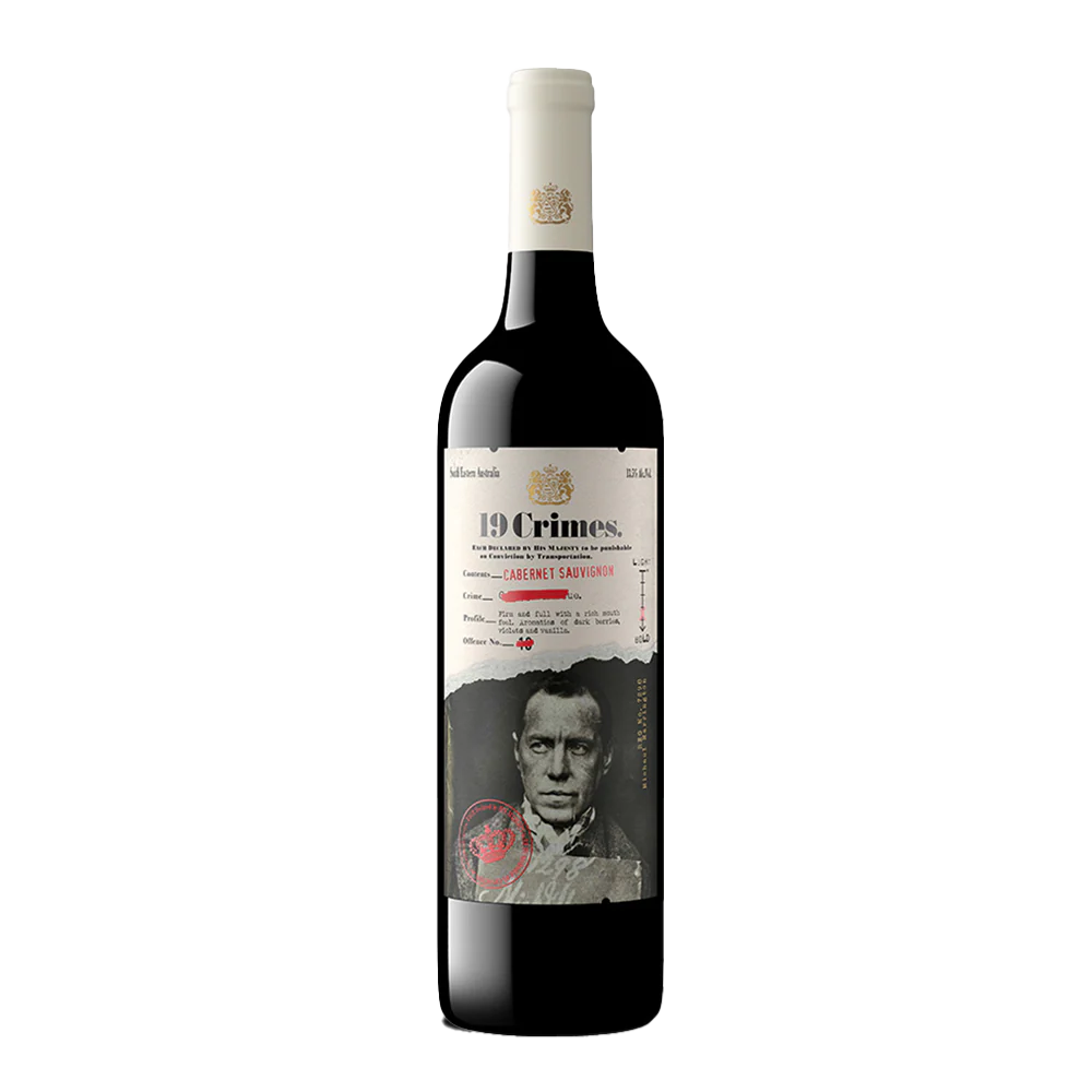 VINO TINTO 19 CRIMES CABERNET SAUVIGNON 750ML