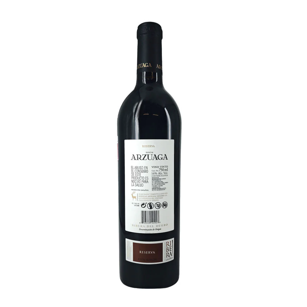VINO TINTO ARZUAGA RESERVA 750ML - Image 3