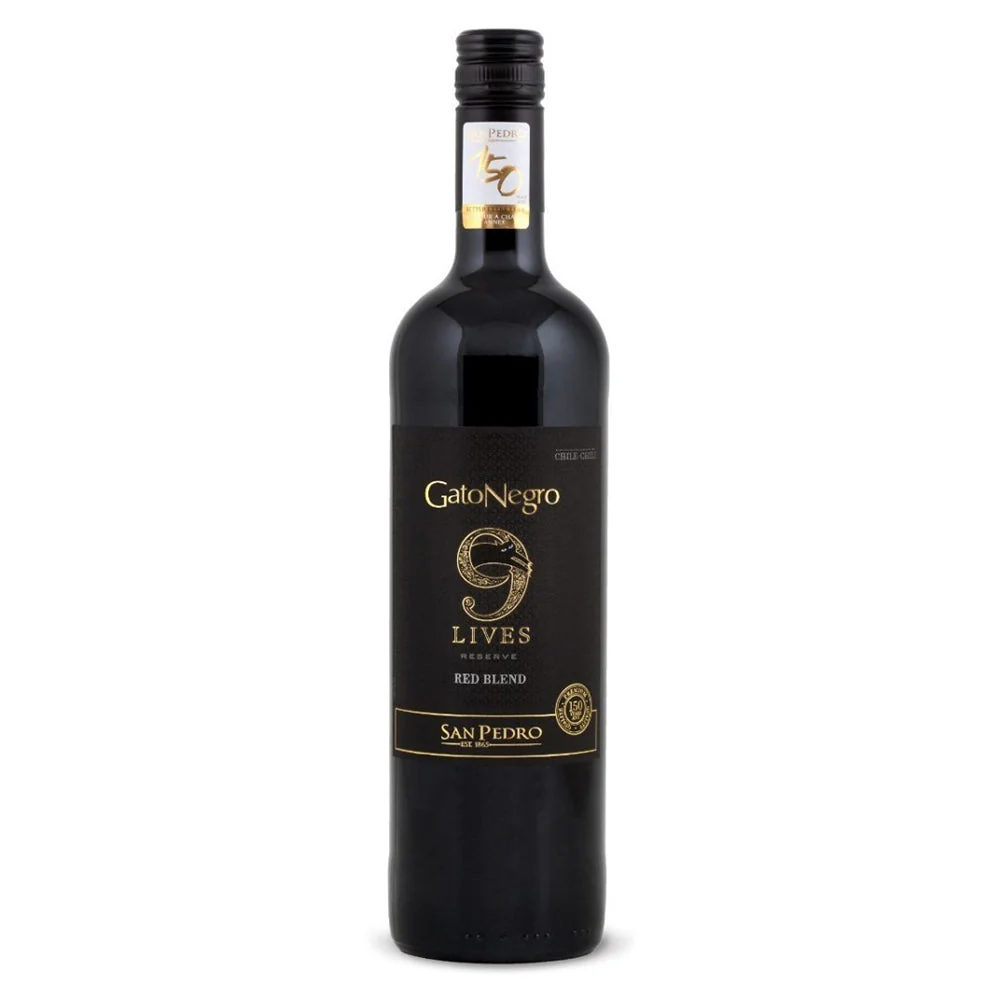 VINO TINTO GATO NEGRO 9 LIVES RVE CABSAUV 750ML