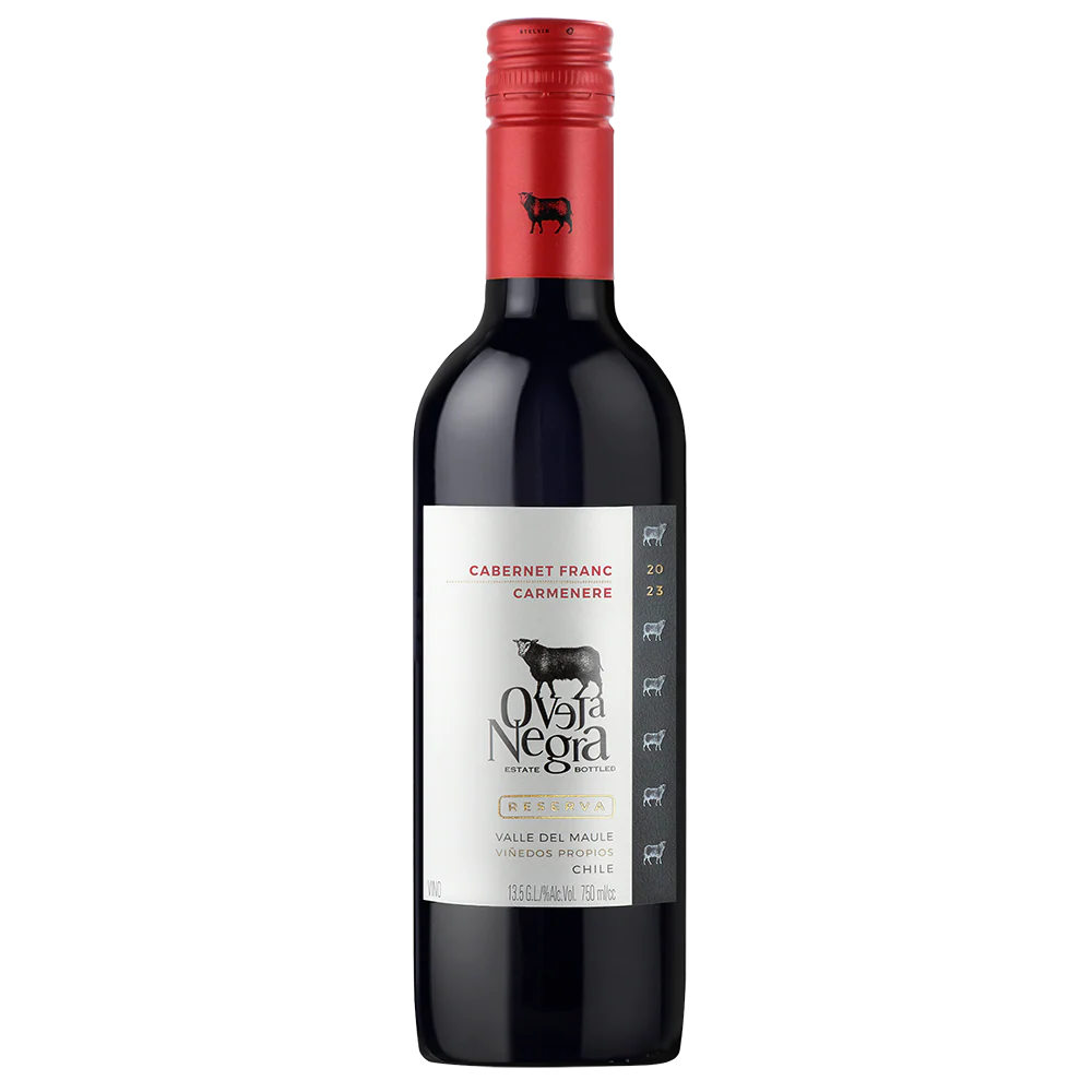 VINO TINTO OVEJA NEGRA RESERVA CABERNET FRANC CARMENERE 375ML
