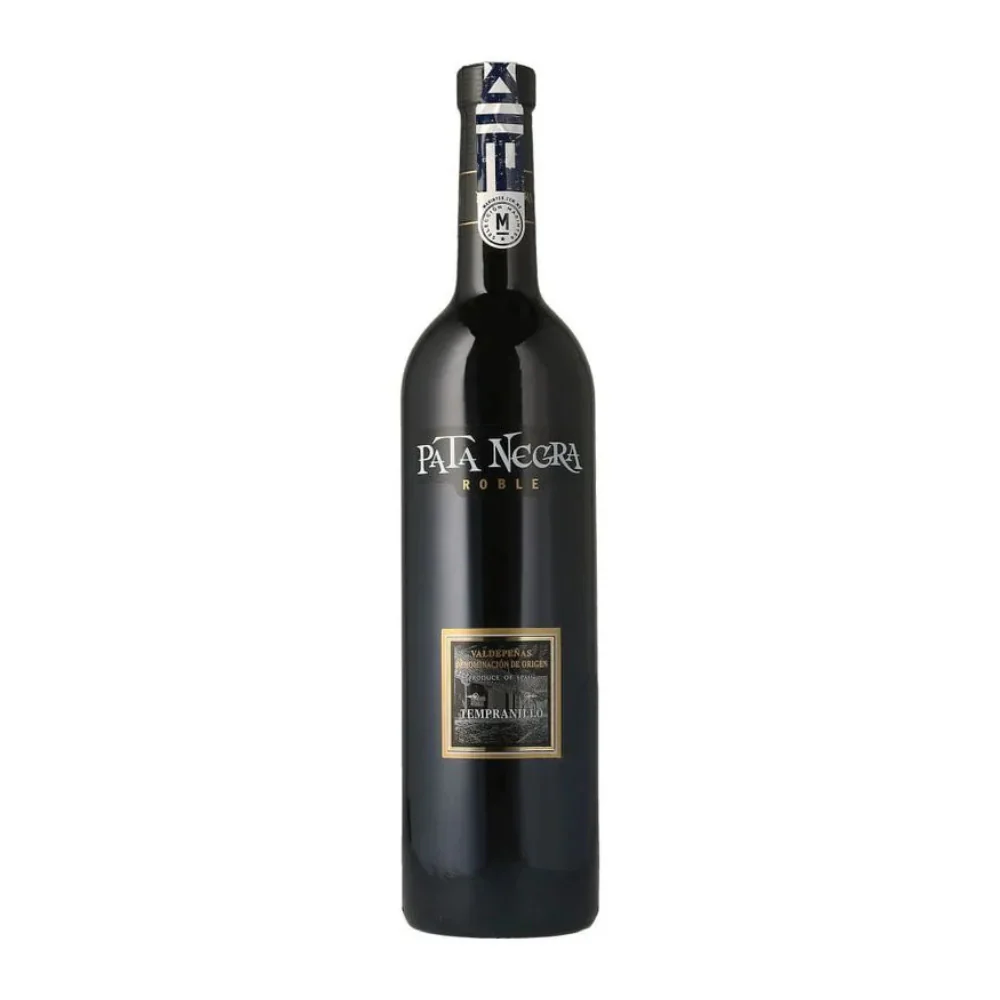 VINO TINTO PATA NEGRA VALDEPEÑAS ROBLE TEMPRANILLO 750ML