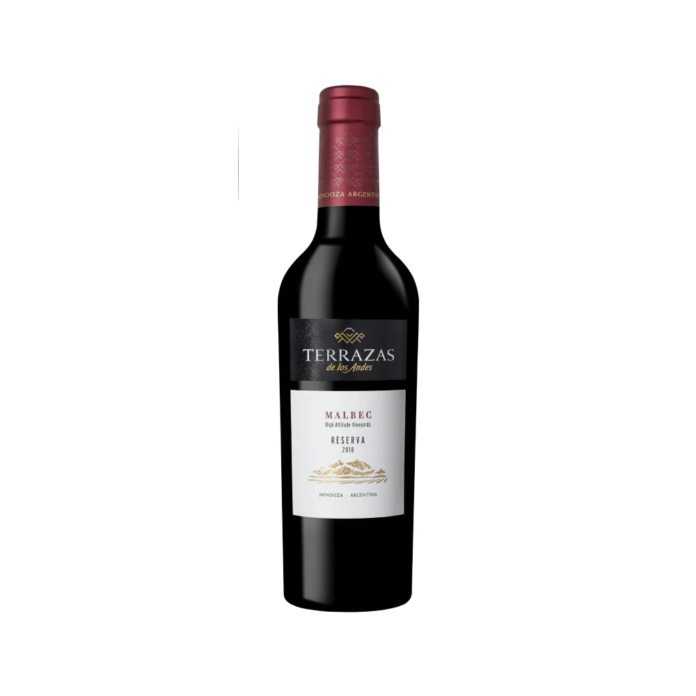 VINO TINTO TERRAZAS DE LOS ANDES RVA MALBEC 375ML