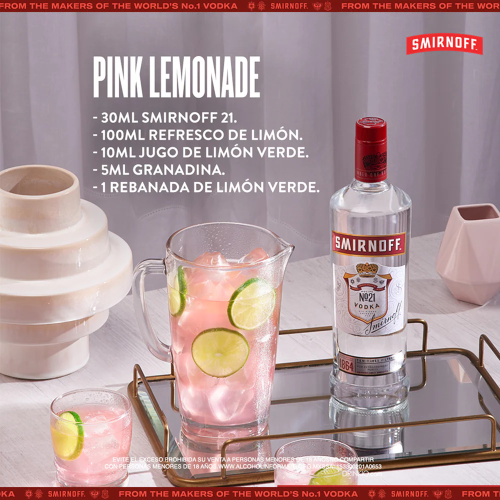 Vodka Smirnoff N°21 1000 ml - Image 3