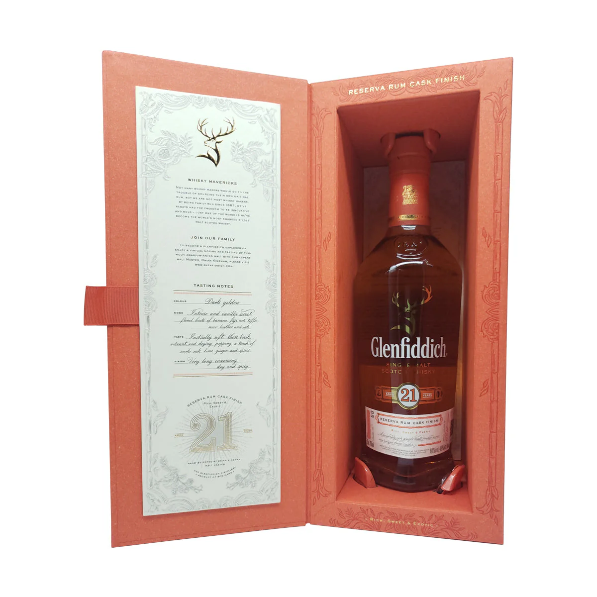 WHISKY GLENFIDDICH 21 AÑOS GRAN RVA 750ML