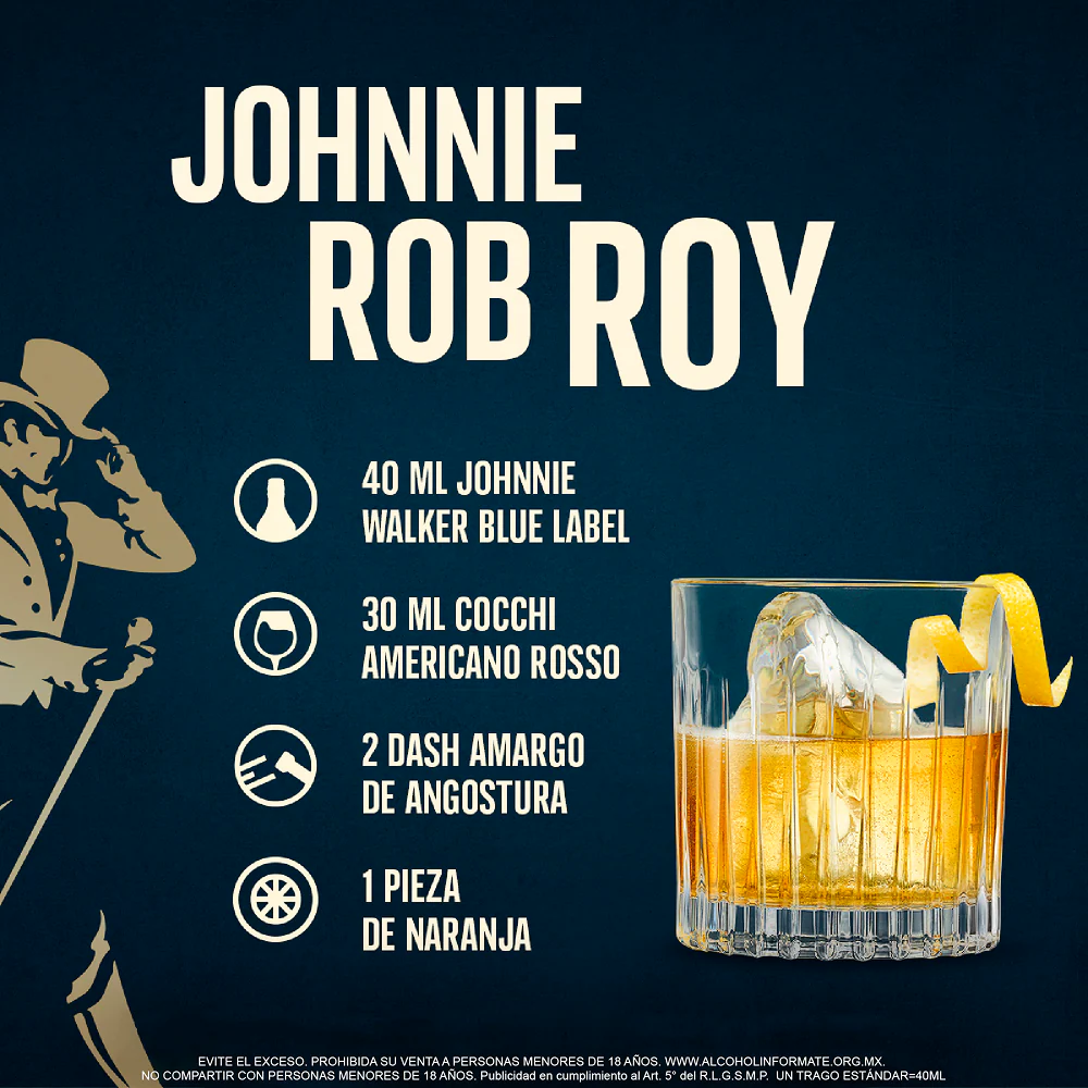 Whisky Johnnie Blue Label Blended Scotch 750 ml - Image 4
